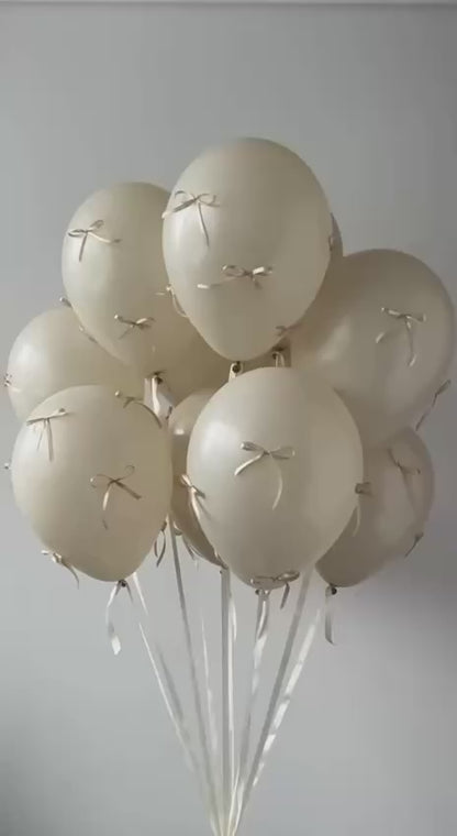 Ramo de globos con lazos – bouquet de 5, 7 o 10 globos para fiestas y eventos - entrega en Cancún, México